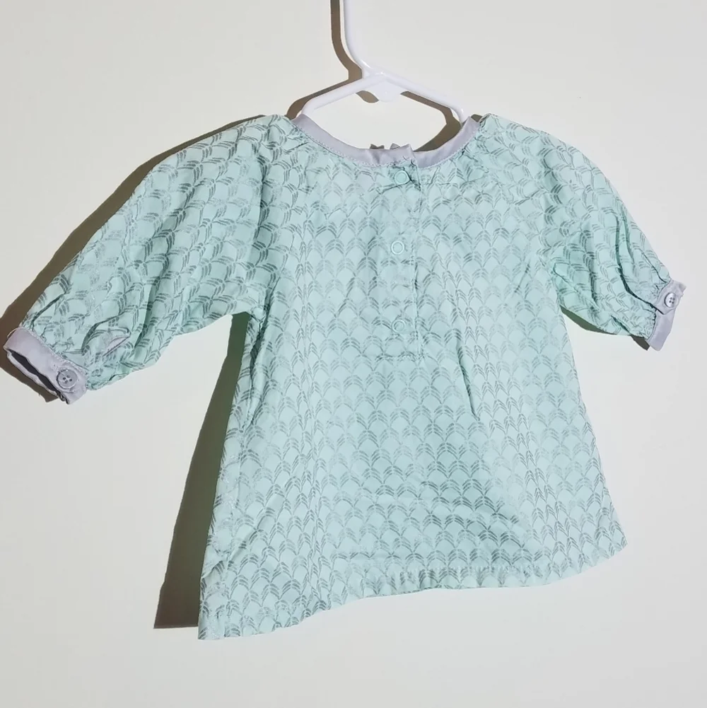 Carter's Green and Silver Shirt 3m